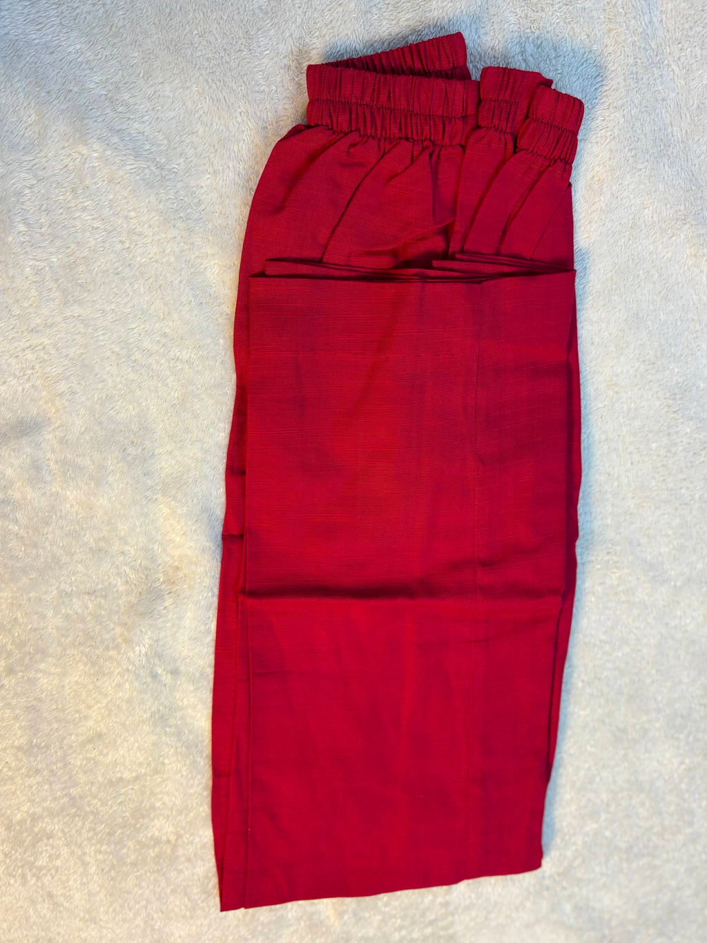 Anarkali: Deep Red Embroidered Three-Piece Suit