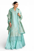 GulAhmed Ideas – Mint Green 3 Piece Jacquard Suit with Dupatta